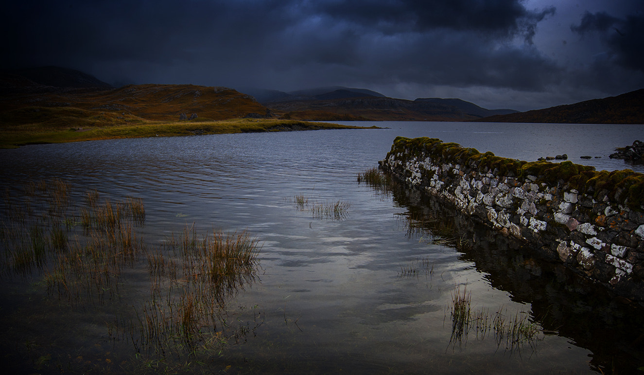 Nikon D3 sample photo. Loch assynt photography