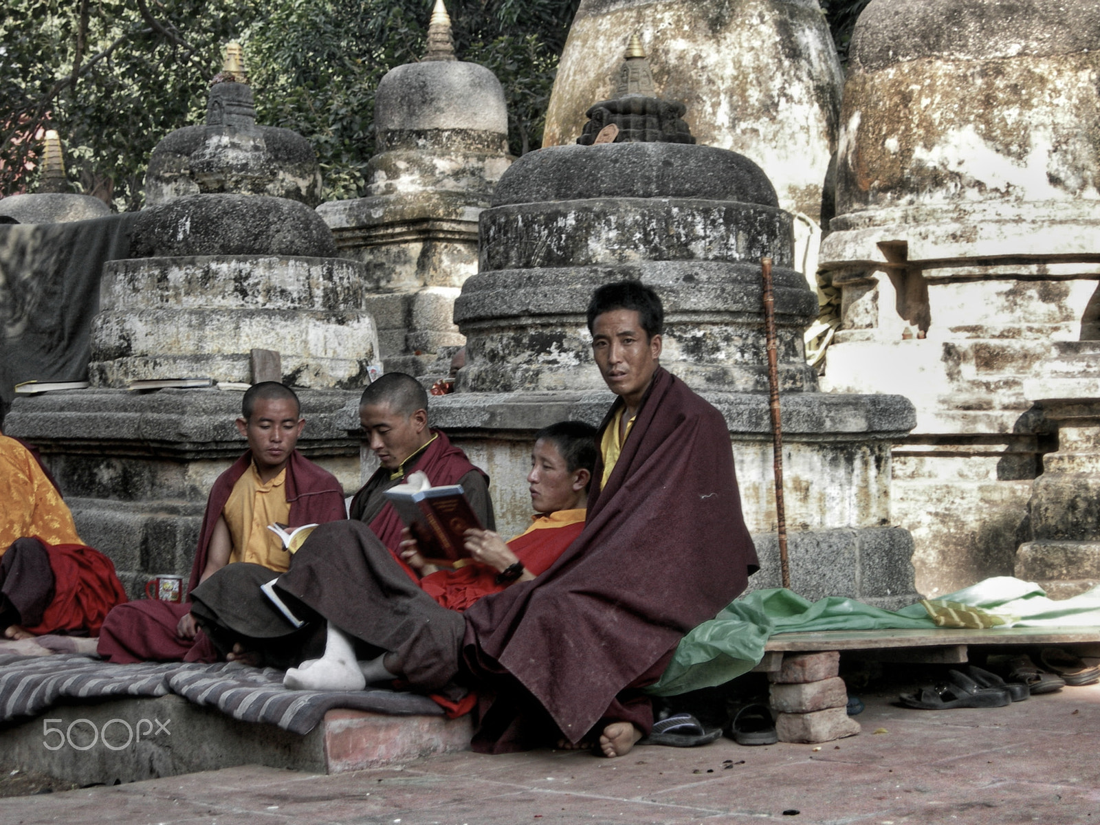 Nikon E7600 sample photo. Tibetan monks photography