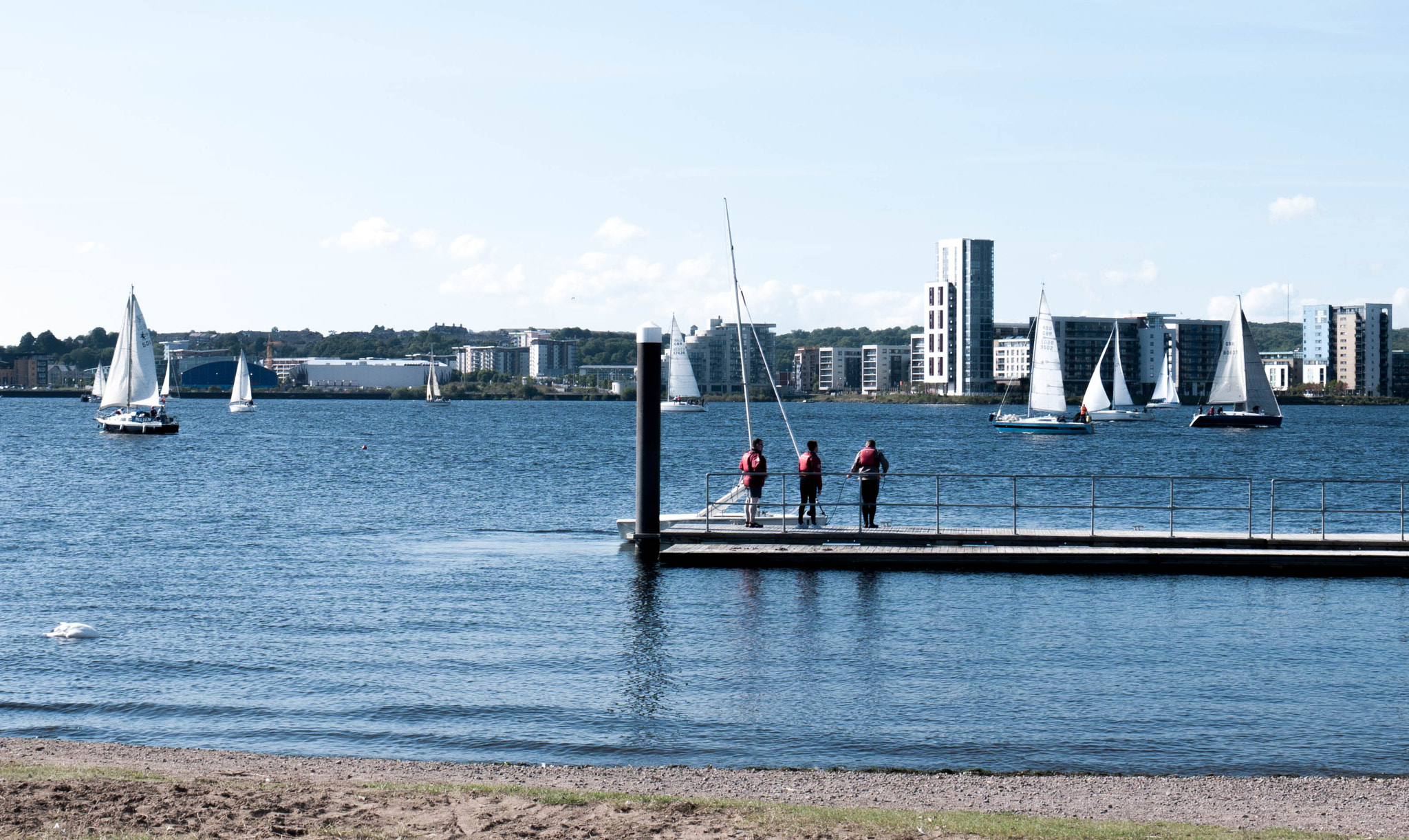 Panasonic Lumix DMC-GF2 sample photo. Preparing sailing in cardiff bay photography