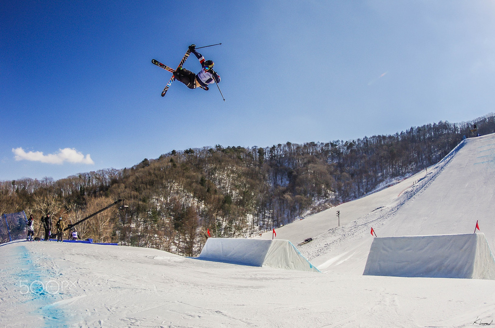 Pentax K-5 sample photo. Slopestyle air photography