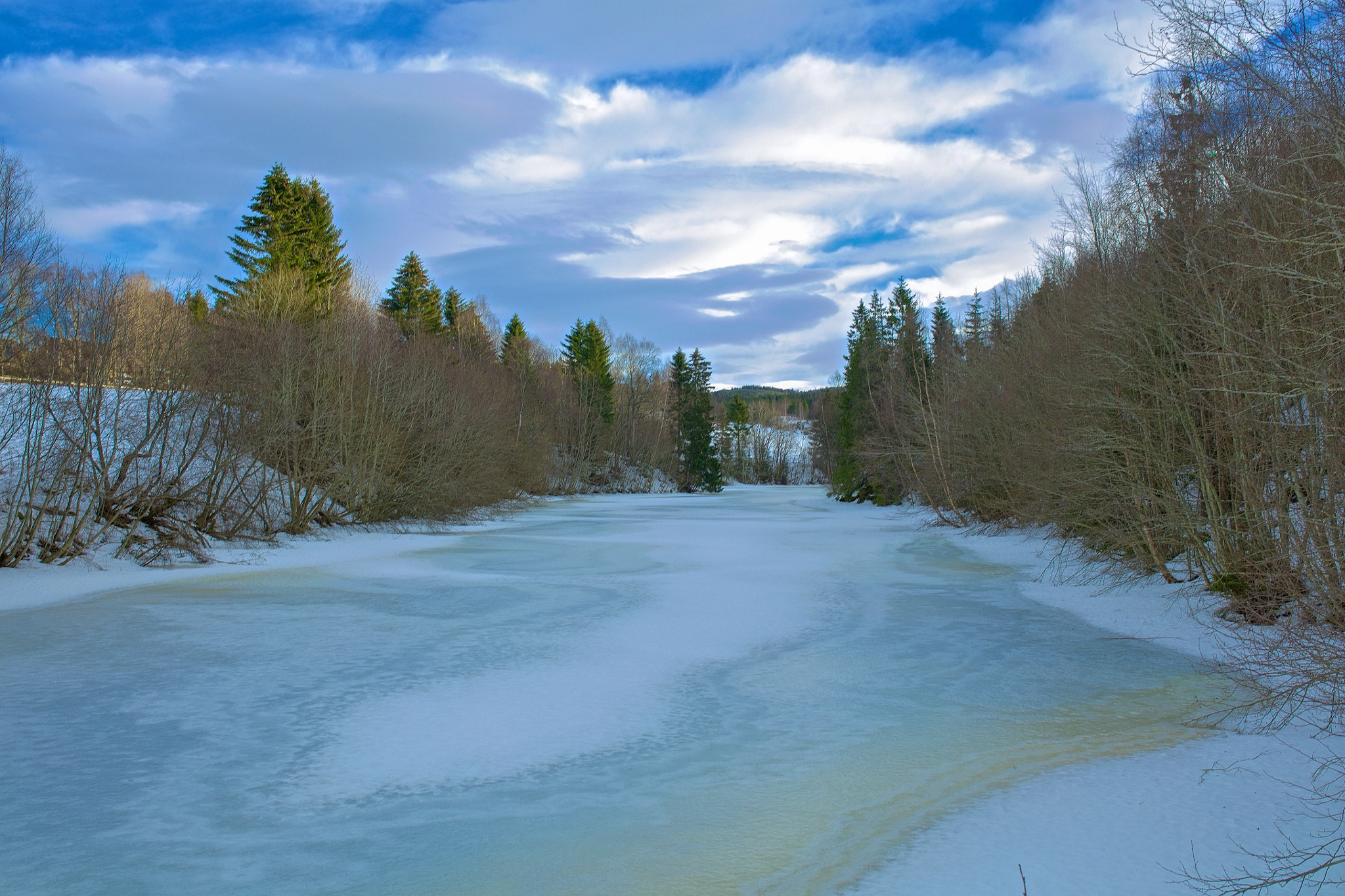 Sigma 35mm F1.4 DG HSM Art sample photo. Frozen river photography