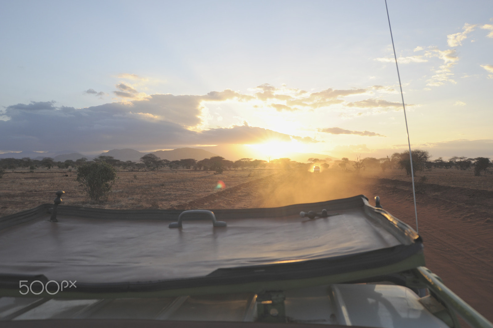 Nikon D700 + AF Zoom-Nikkor 28-70mm f/3.5-4.5 sample photo. Sundown tsavo east photography