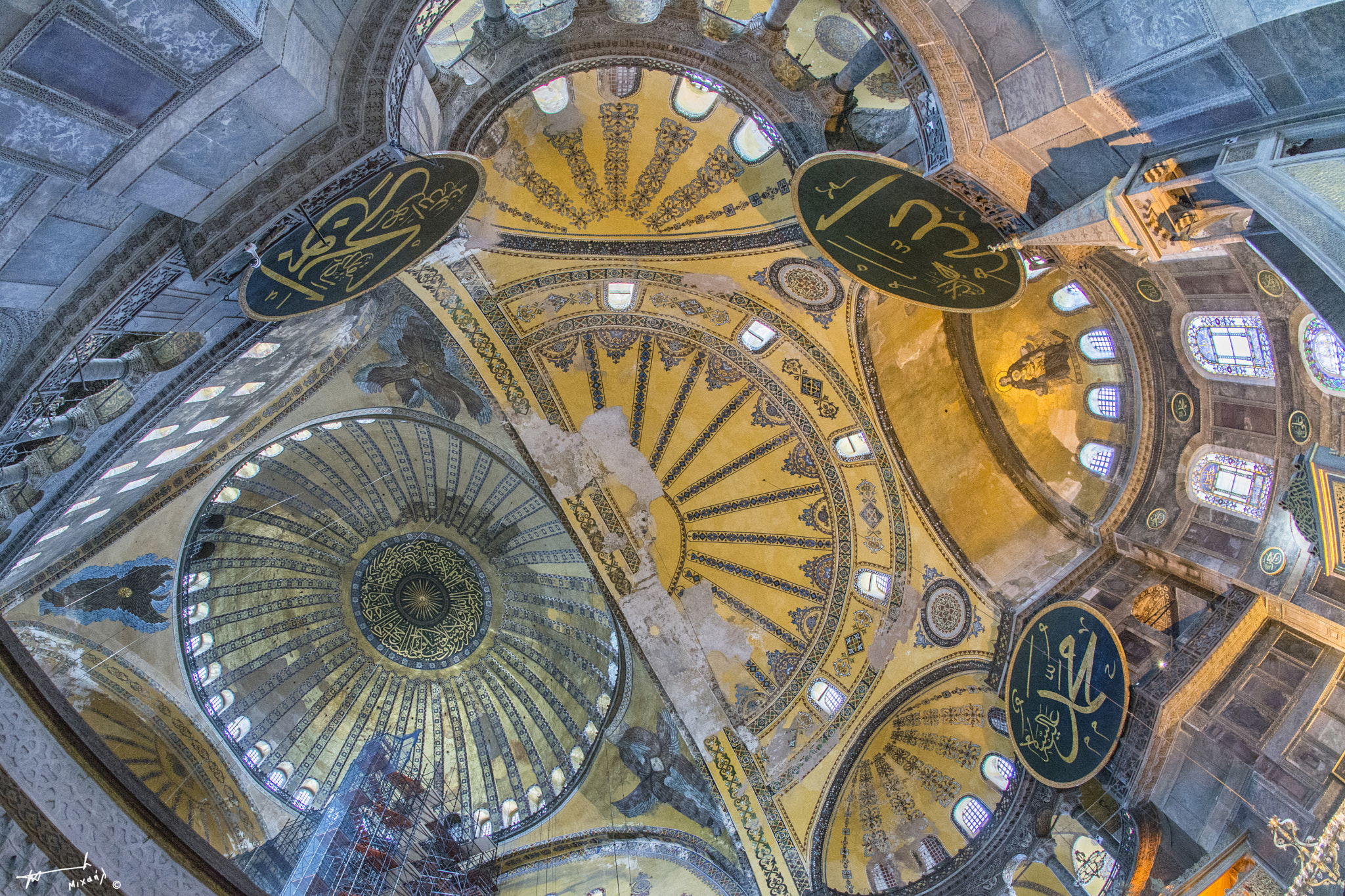 Nikon D7100 + Sigma 10mm F2.8 EX DC HSM Diagonal Fisheye sample photo. Αγία Σοφία (hagia sophia) photography