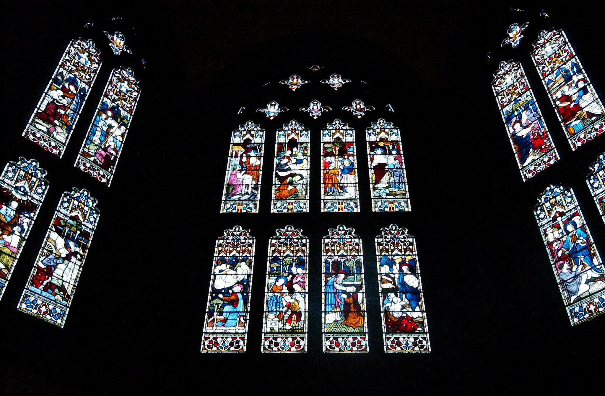 Nikon D1H sample photo. Stained glass window photography