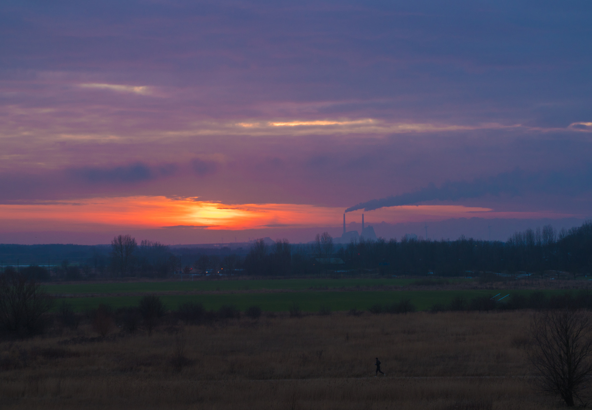 Panasonic Lumix DMC-GH4 sample photo. Sunset runner photography