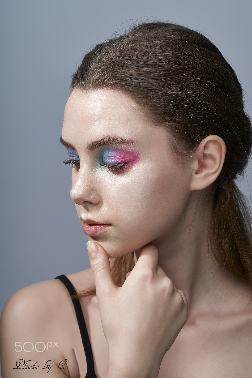 100mm F2.8 G SSM OSS sample photo. Eye make up photography