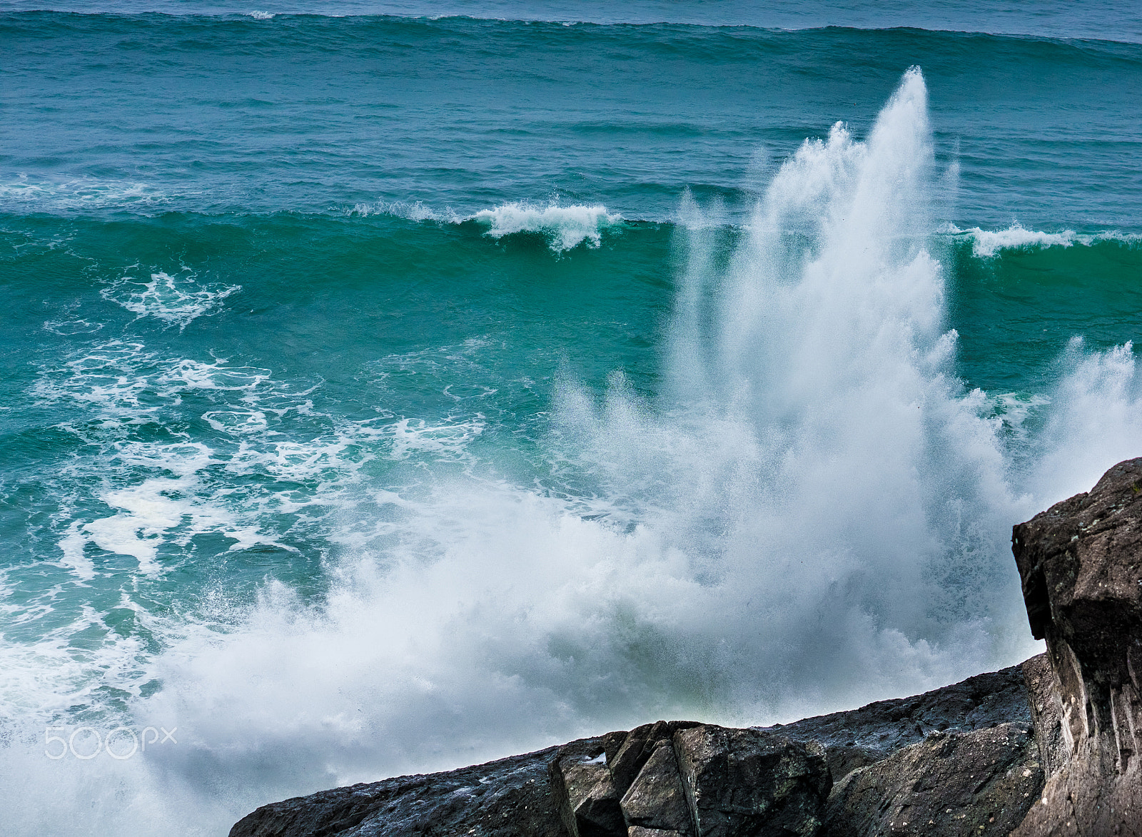 Sony Alpha NEX-5R + E 50mm F1.8 OSS sample photo. Powerful waves - vancouver island photography