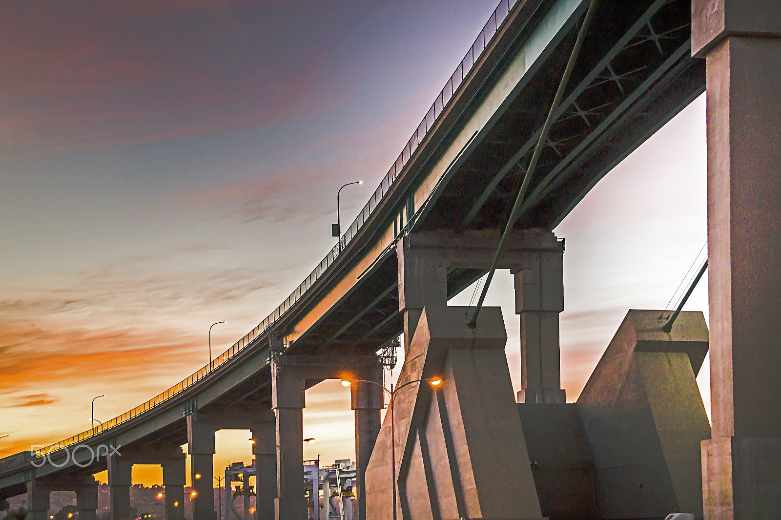 Sony DT 18-250mm F3.5-6.3 sample photo. Concrete at sunset photography