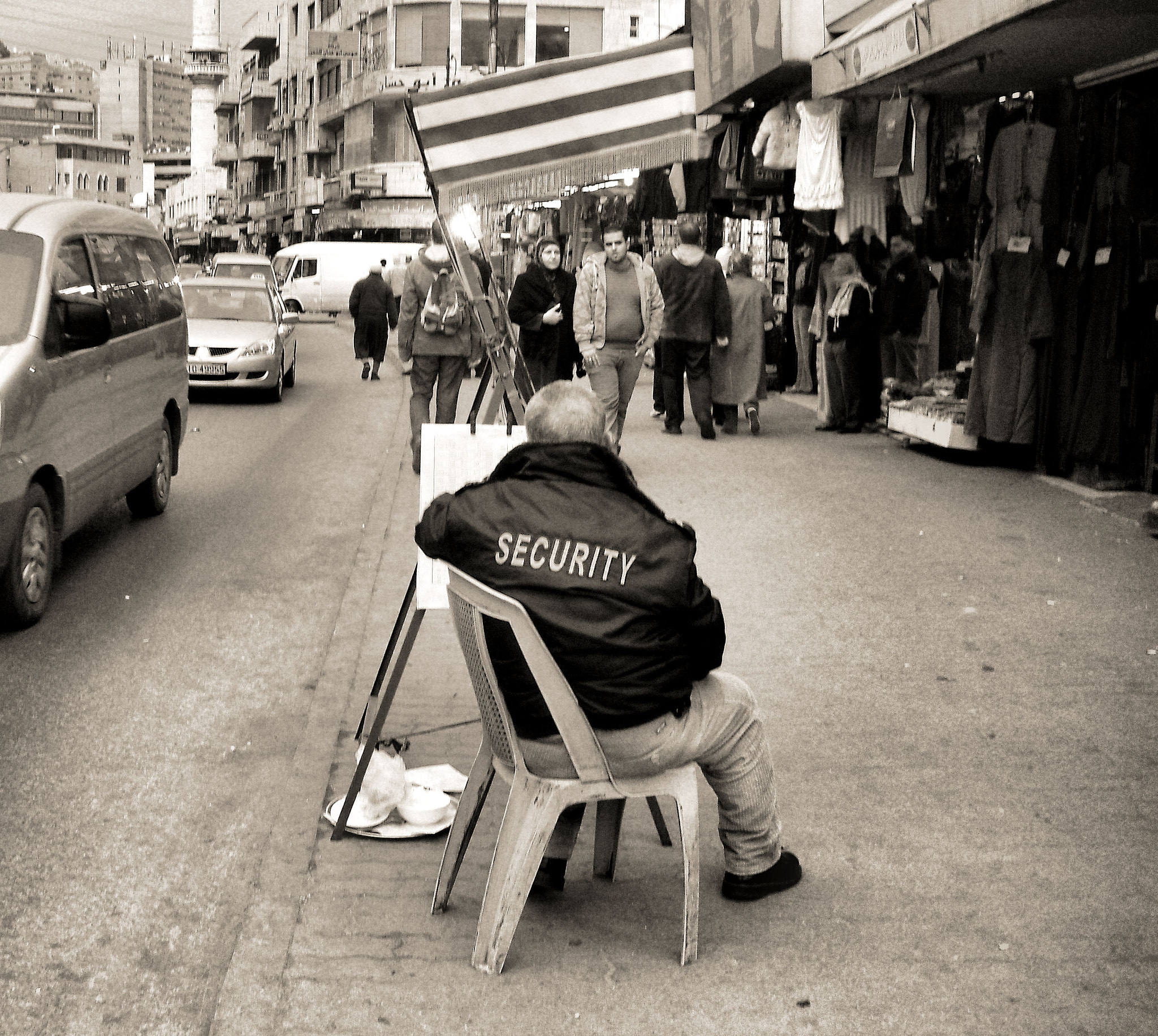 MEDION MD85863 sample photo. Security in the amman street photography