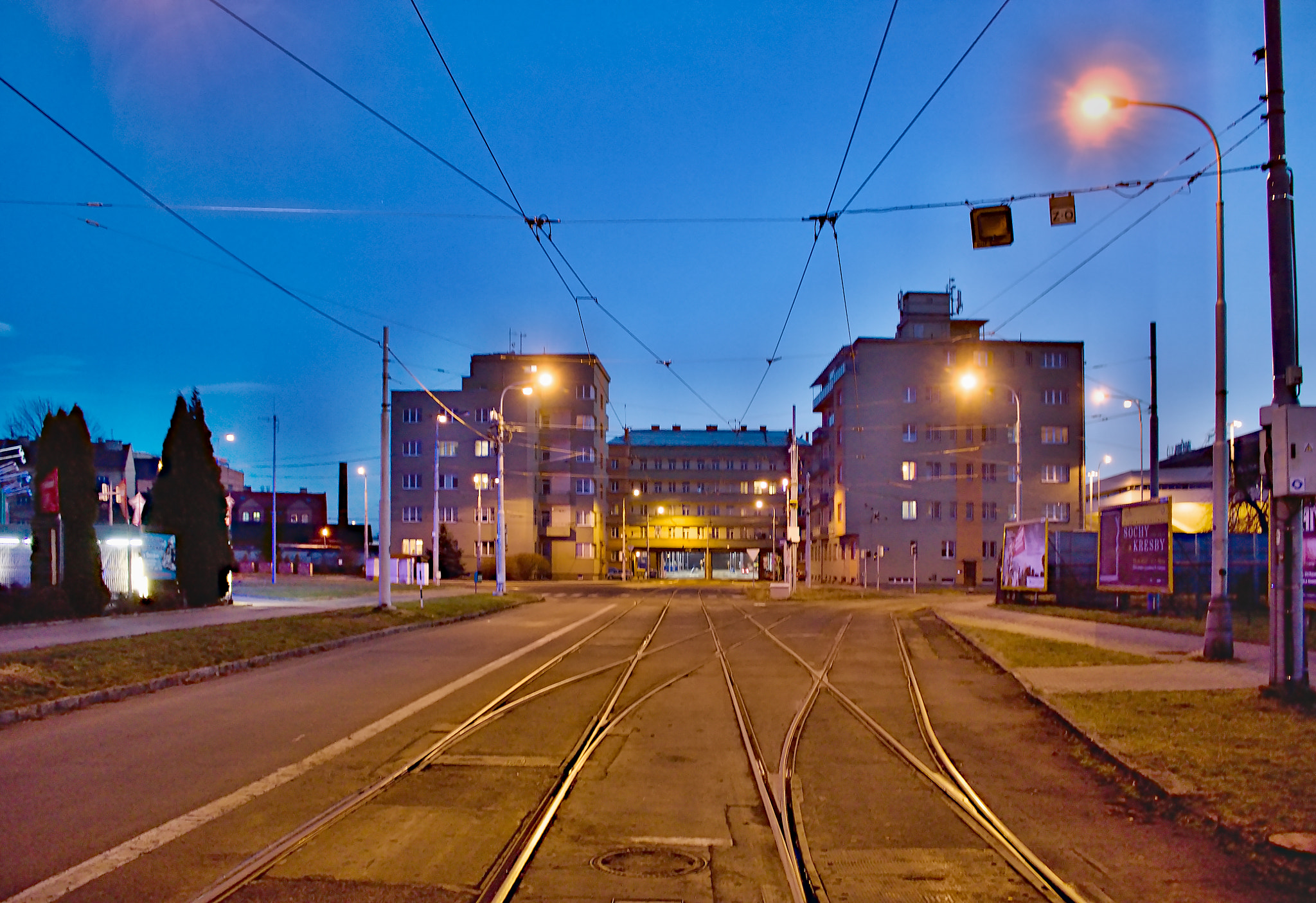 18.00 - 55.00 mm sample photo. Ostrava night photography
