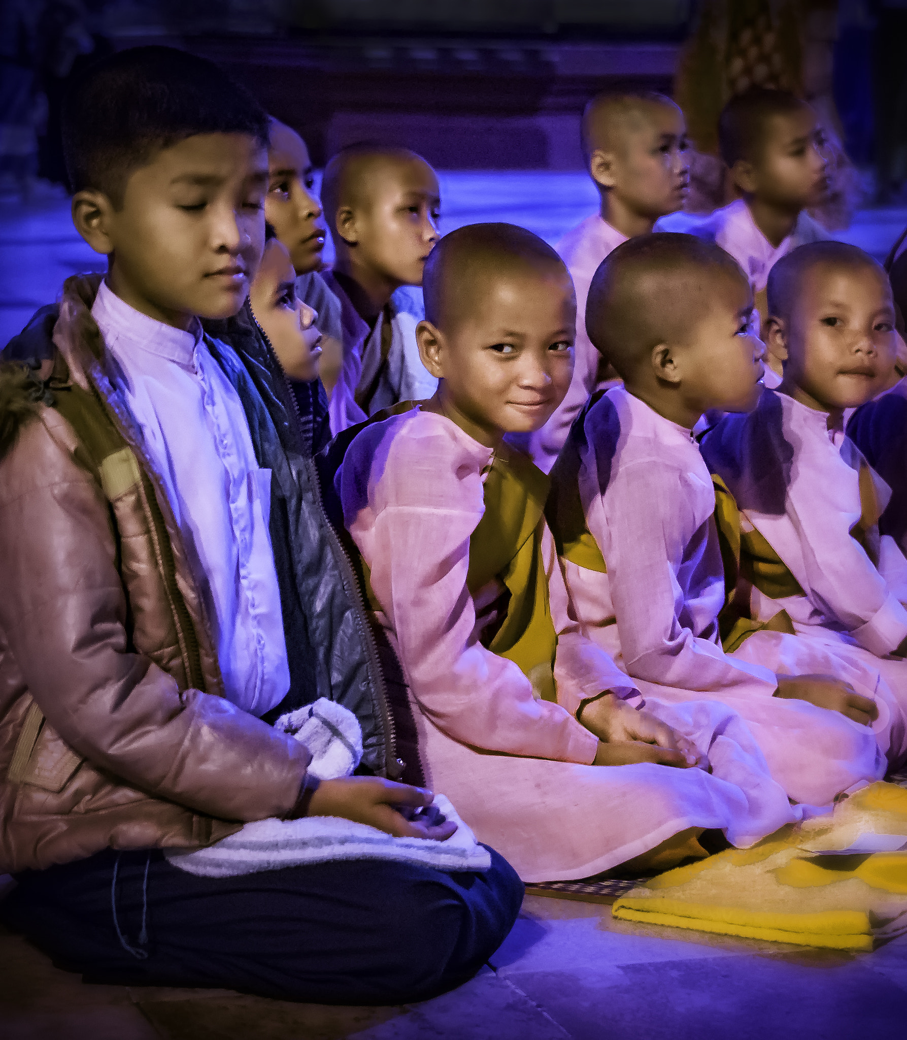 Nikon D4 sample photo. Boy with novice nuns photography