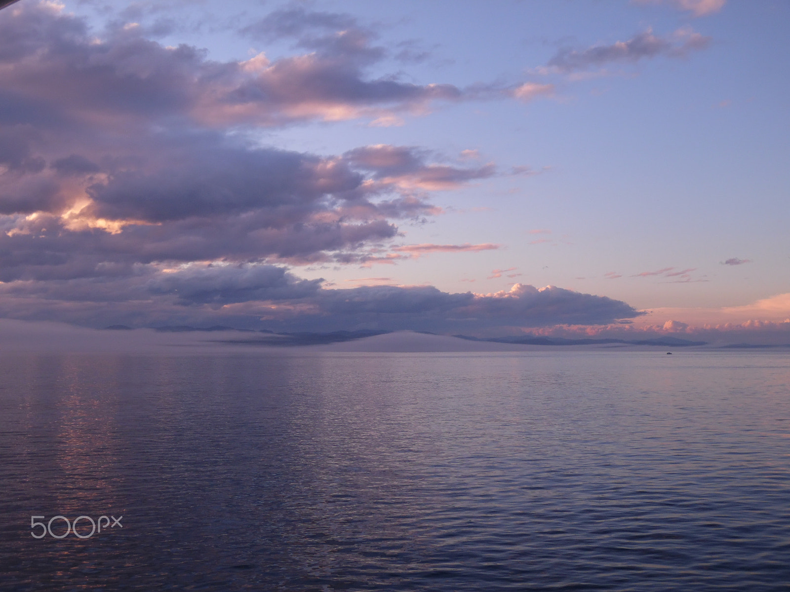 Samsung WB35F/WB36F/WB37F sample photo. Purple blue water sunset photography