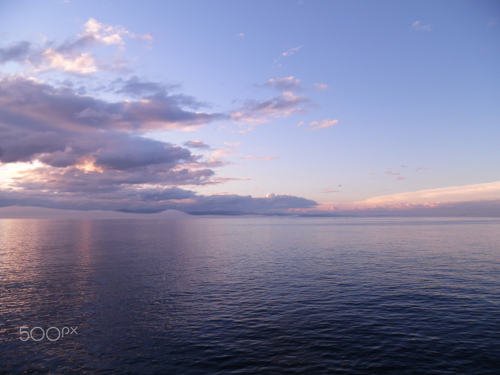 Samsung WB35F/WB36F/WB37F sample photo. Purple blue water sunset photography