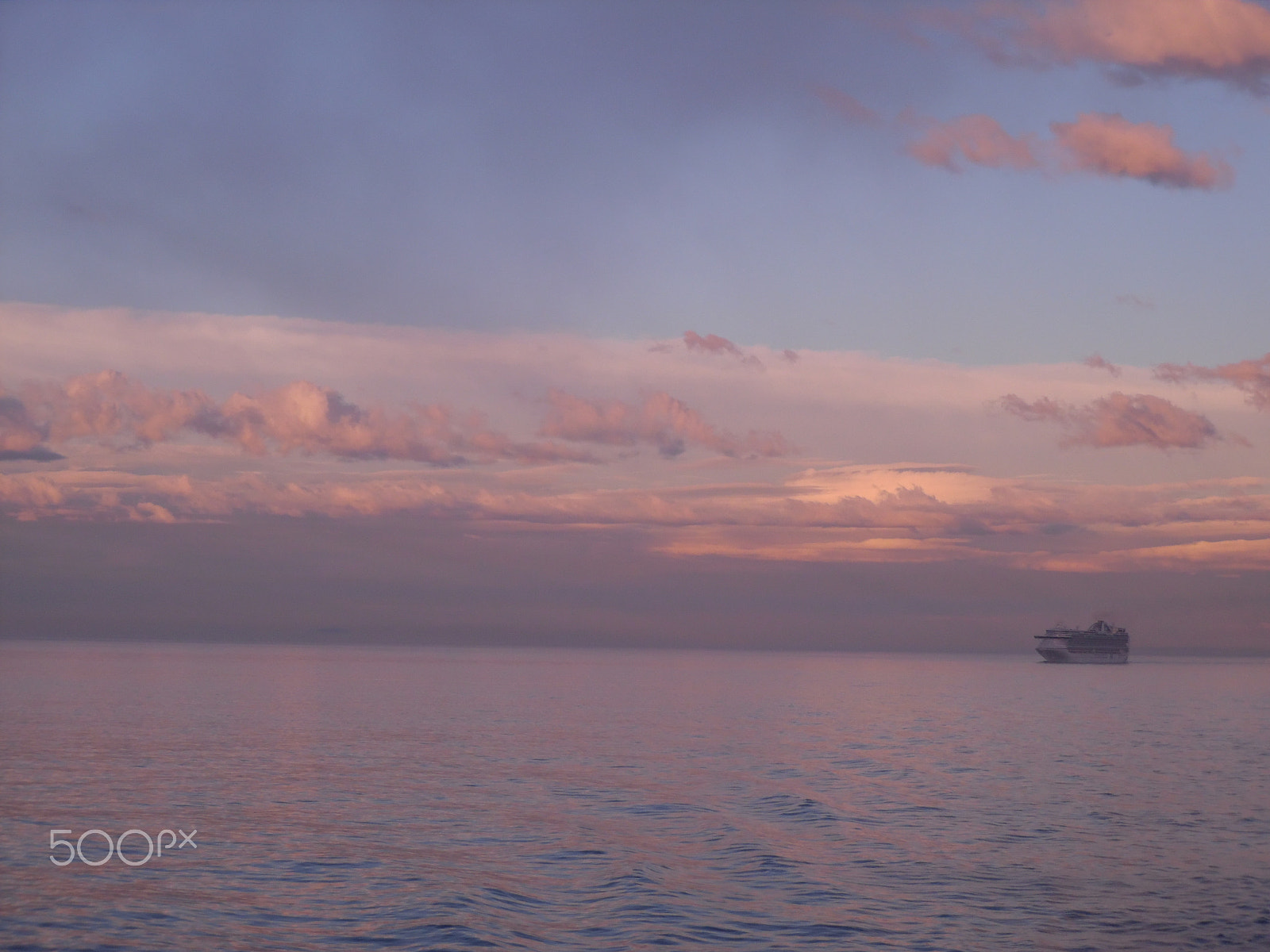 Samsung WB35F/WB36F/WB37F sample photo. Purple blue water sunset with boat photography