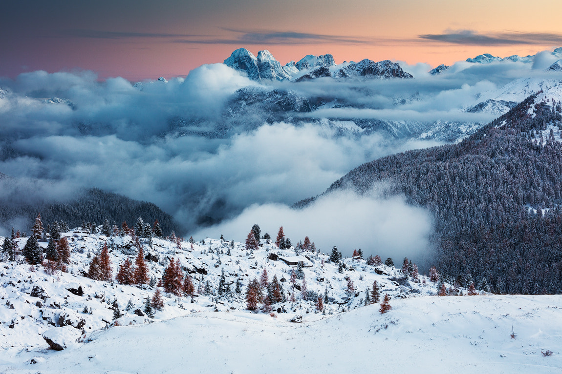 Canon EF 70-300mm F4-5.6L IS USM sample photo. Fresh snow photography