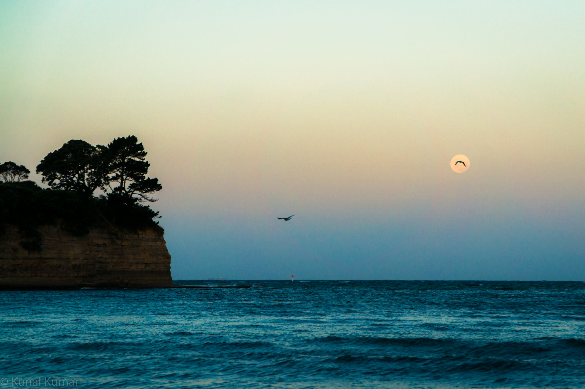 Sony Alpha NEX-5R + Sony E PZ 18-105mm F4 G OSS sample photo. Moon rise by the beach  photography