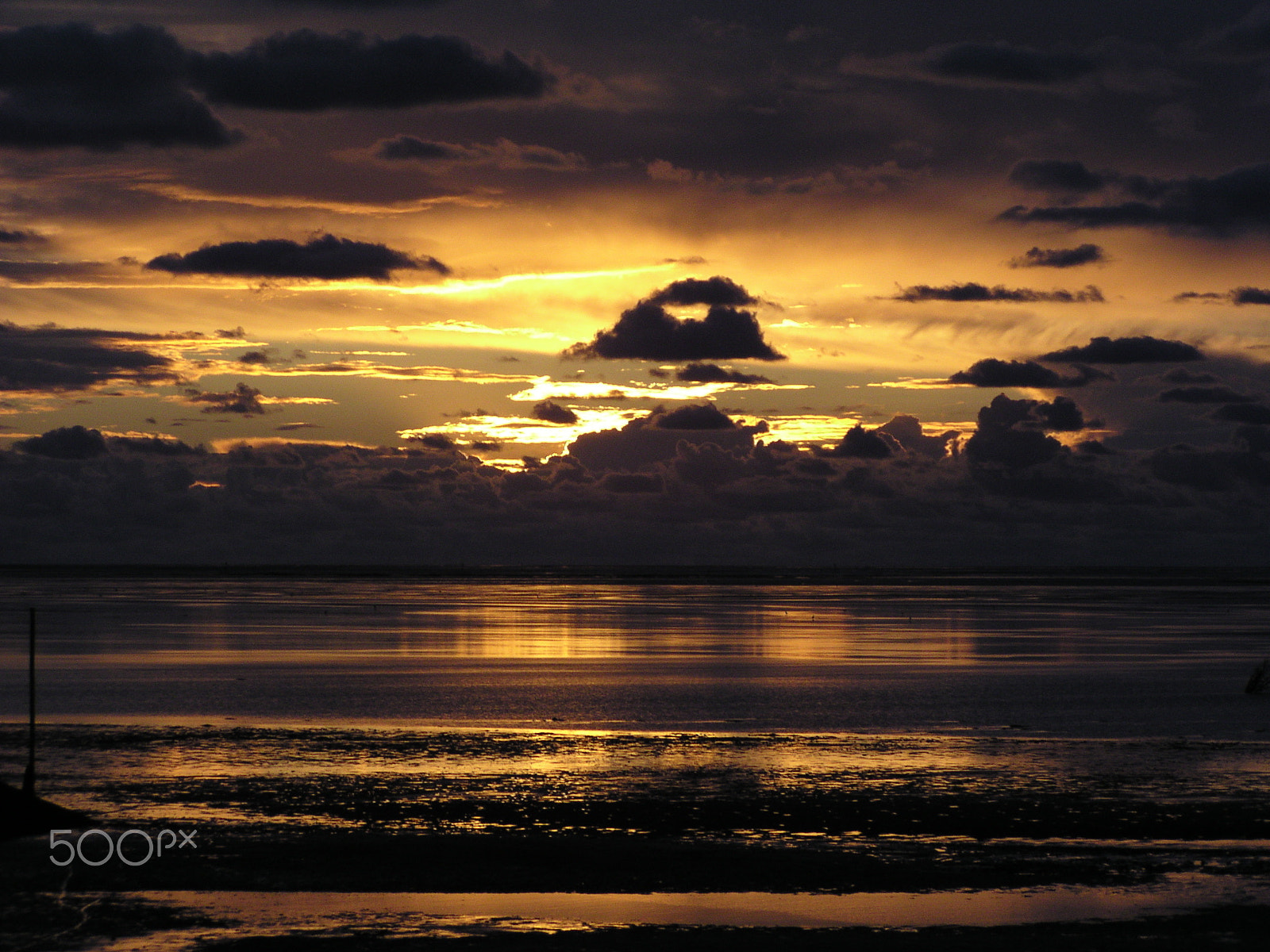 Olympus C730UZ sample photo. Sunset cuxhaven g.t.  digital camera photography