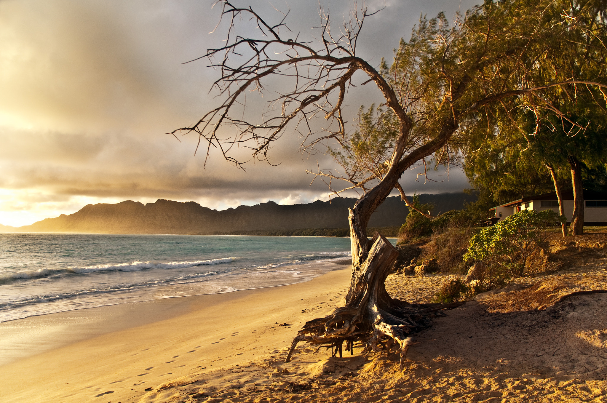 Nikon D300 sample photo. Oahu bellows beach photography