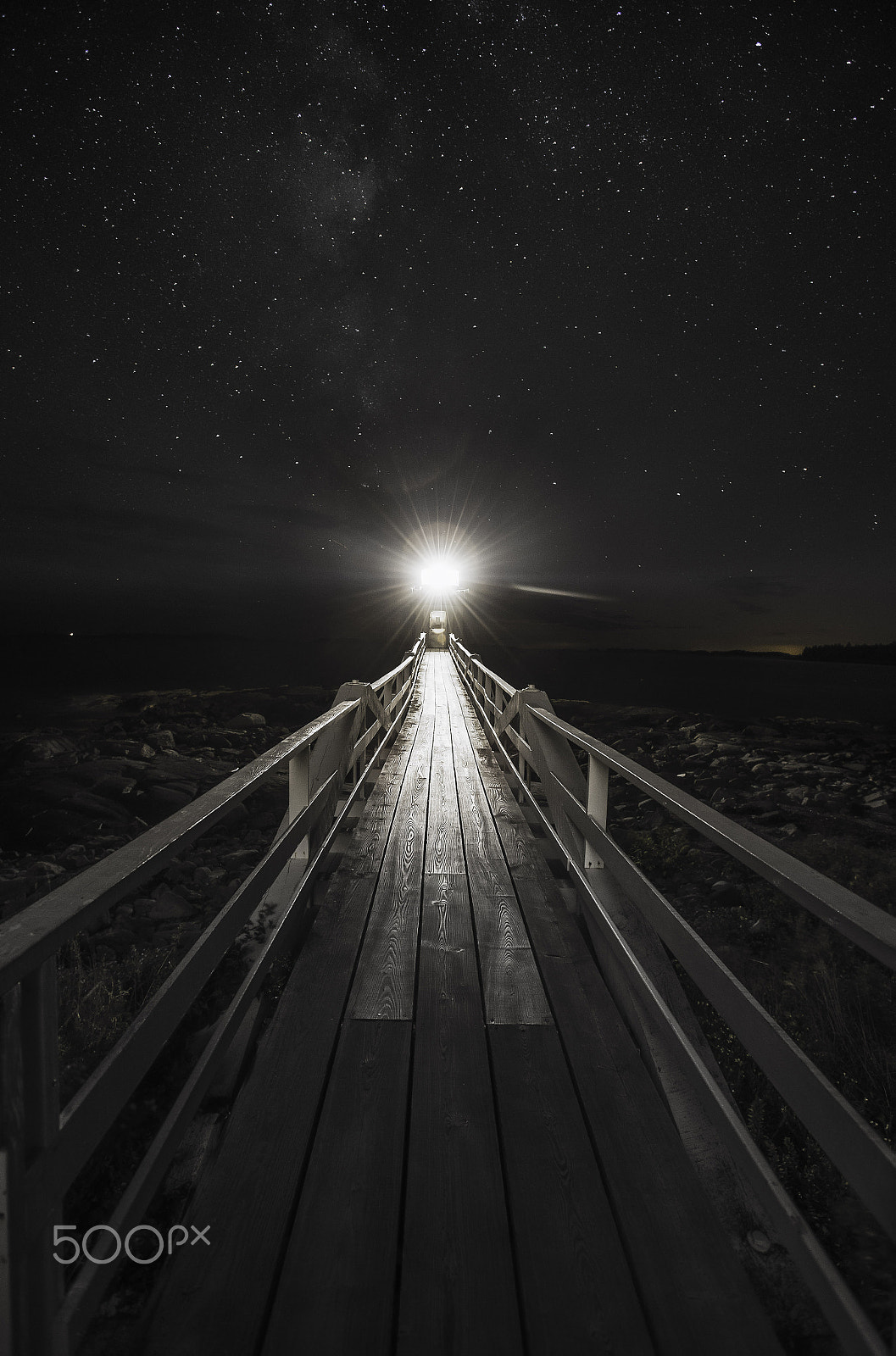 Nikon AF-S Nikkor 17-35mm F2.8D ED-IF sample photo. Main lighthouse under starry night 2 photography