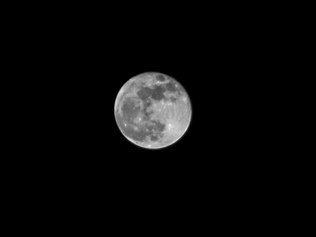Olympus E-450 (EVOLT E-450) sample photo. The moon photography