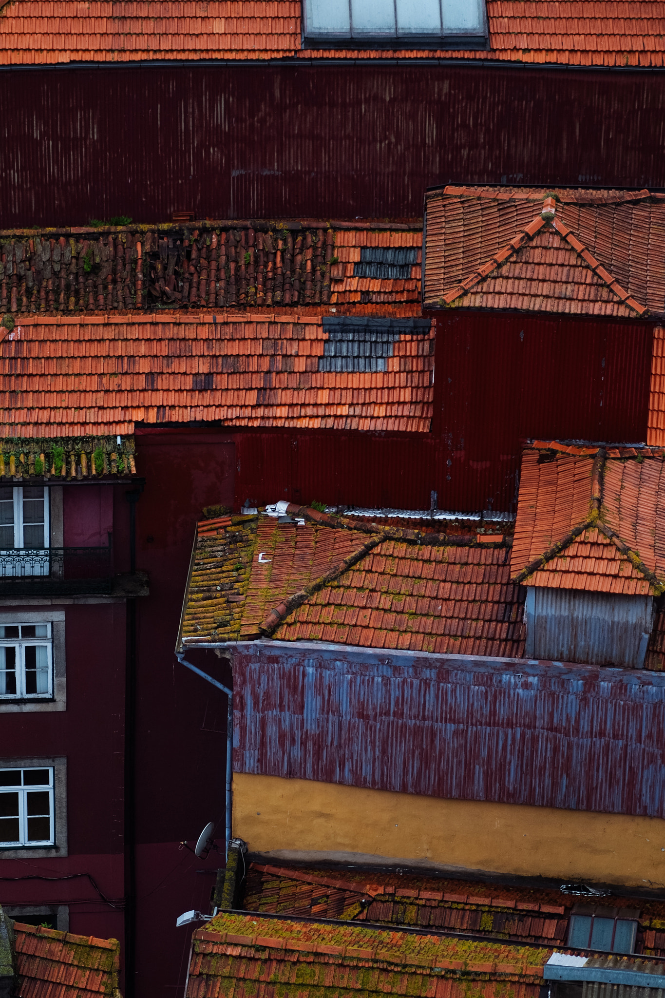 Olympus OM-D E-M5 + Olympus M.Zuiko Digital ED 75mm F1.8 sample photo. Porto rooftops photography
