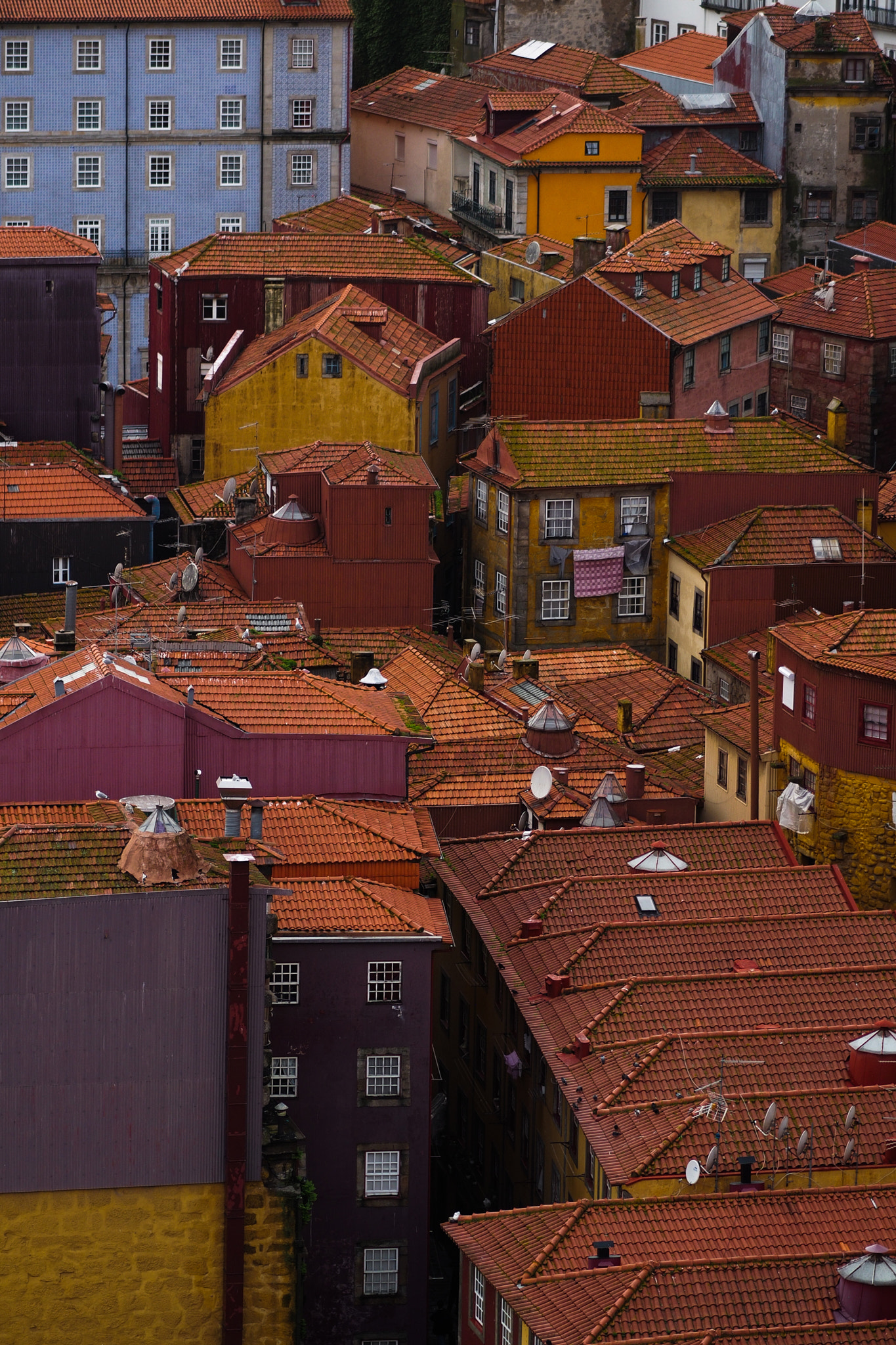 Olympus OM-D E-M5 + Olympus M.Zuiko Digital ED 75mm F1.8 sample photo. Porto rooftops photography
