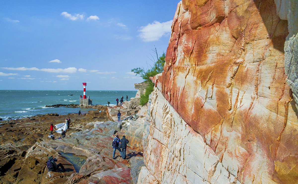 Canon EOS-1Ds Mark III sample photo. 冠头岭海边的七彩石 photography
