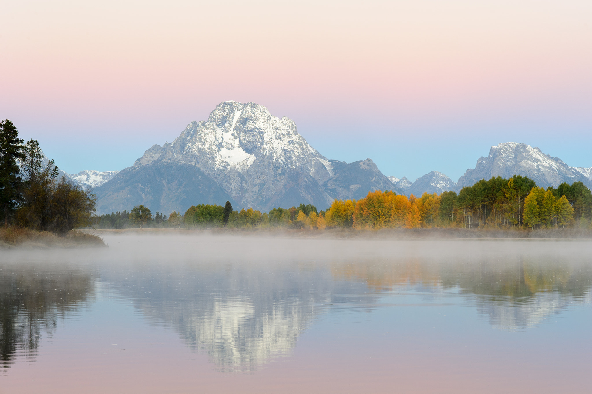 Nikon D3S + Nikon AF Nikkor 85mm F1.8D sample photo. Oxbow bend in pastels photography