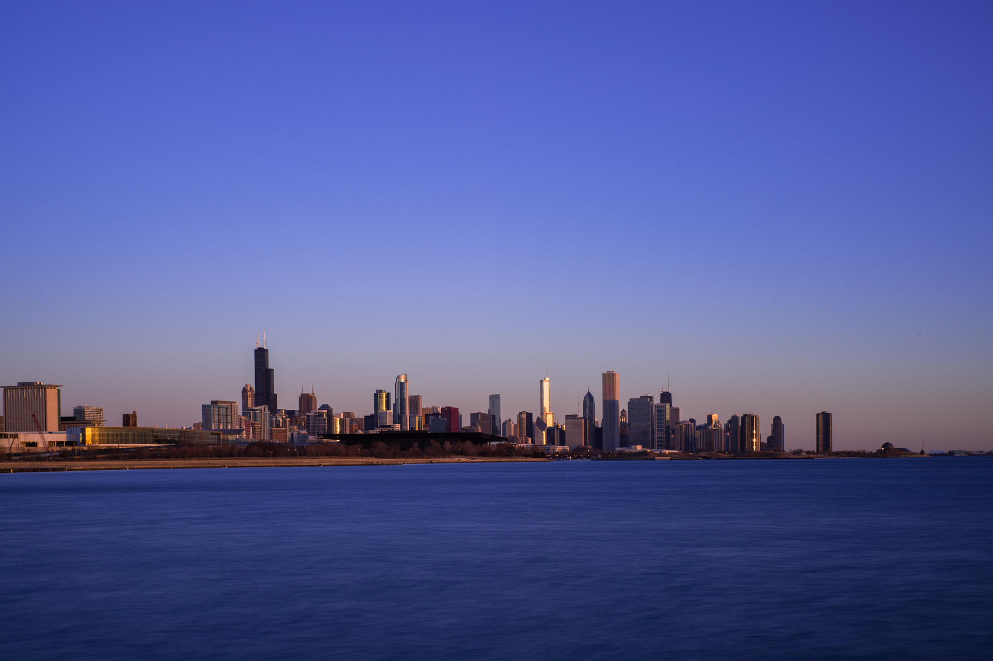 Nikon Df sample photo. Chicago skyline photography