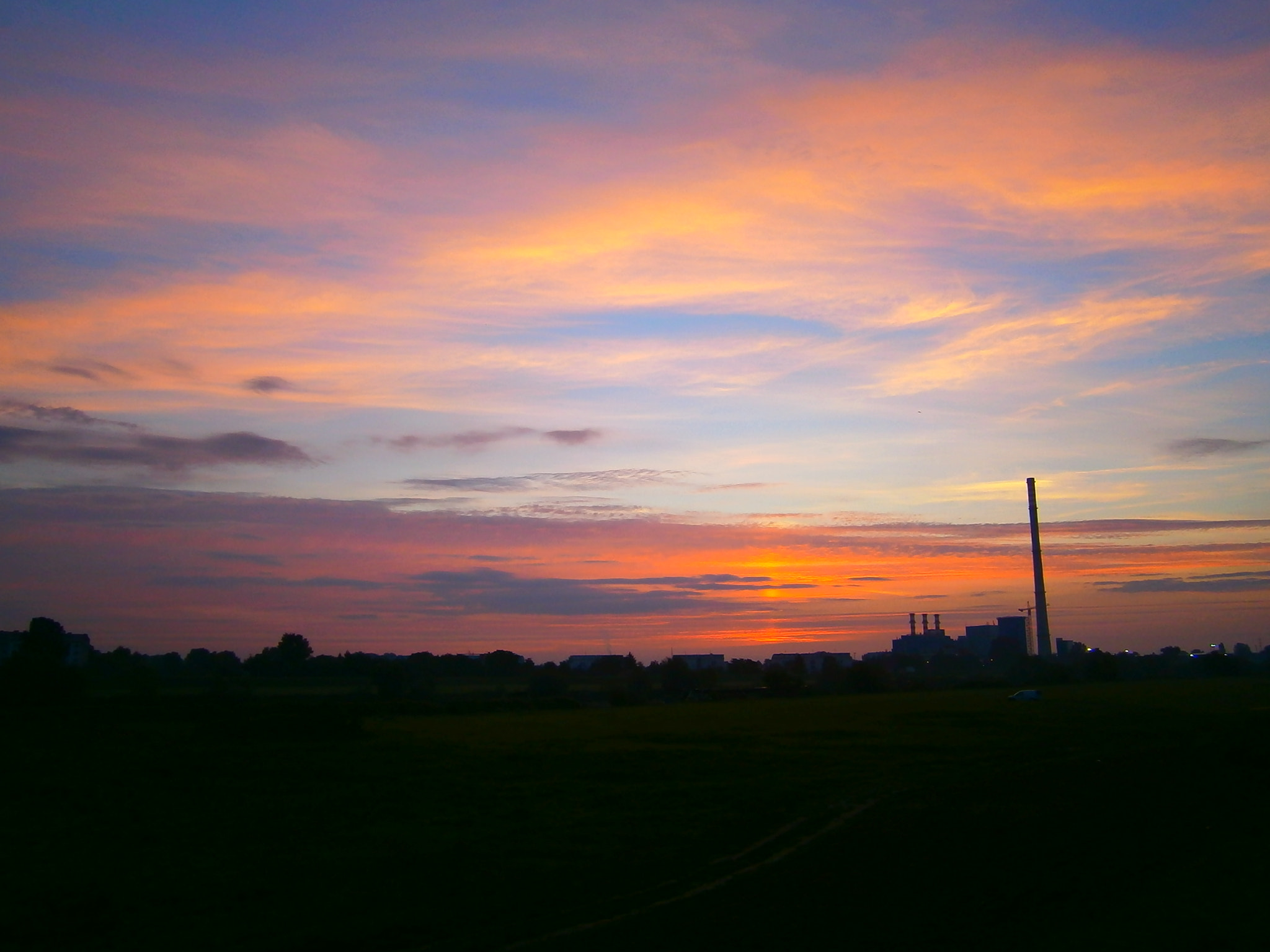Olympus VG120,D705 sample photo. Sunset photography