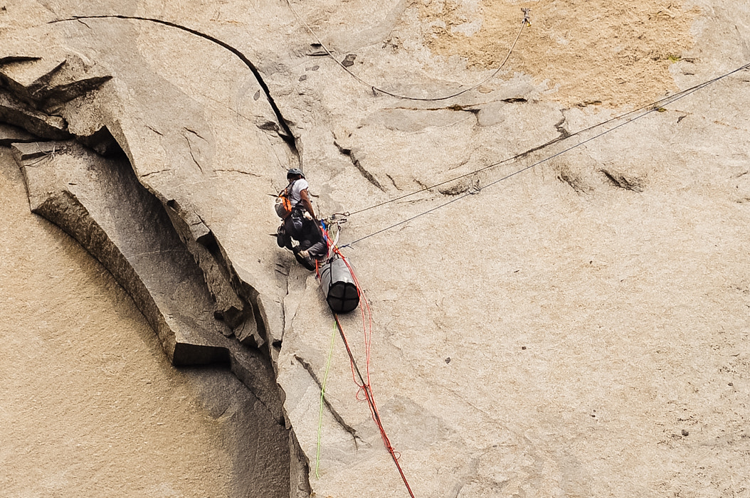 Nikon D300 + Sigma APO 100-300mm F4 EX IF HSM sample photo. Yosemite el capitan climbers d photography