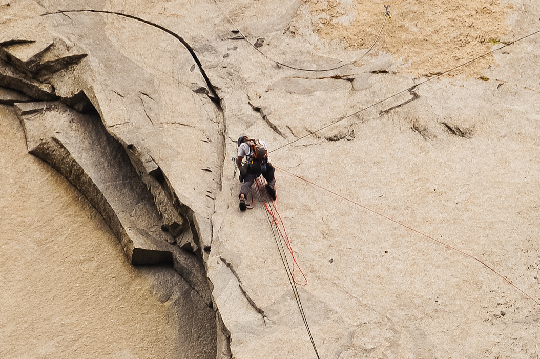 Nikon D300 + Sigma APO 100-300mm F4 EX IF HSM sample photo. Yosemite el capitan climbers g photography