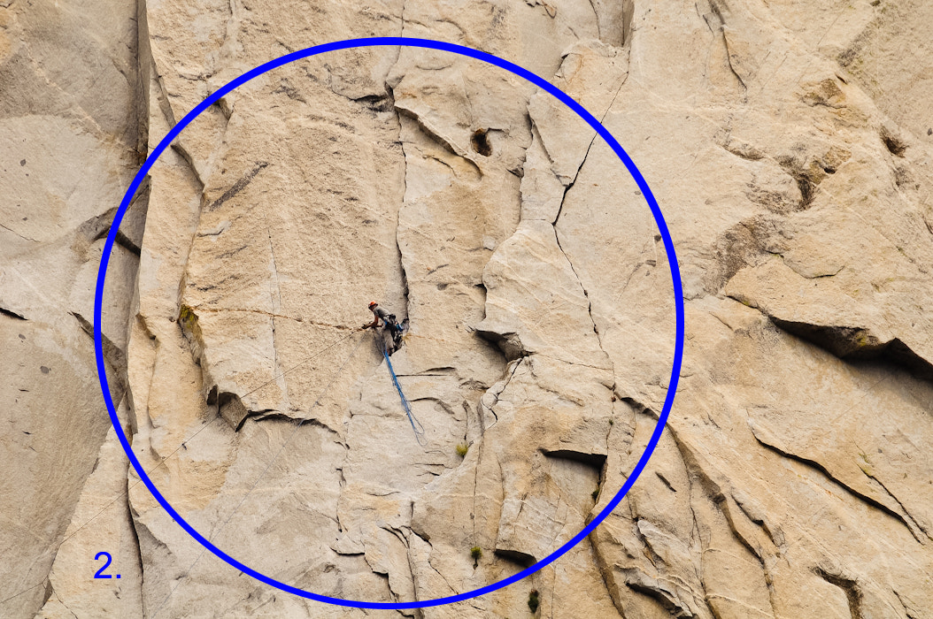 Nikon D300 + Sigma APO 100-300mm F4 EX IF HSM sample photo. Yosemite el capitan climbers h photography