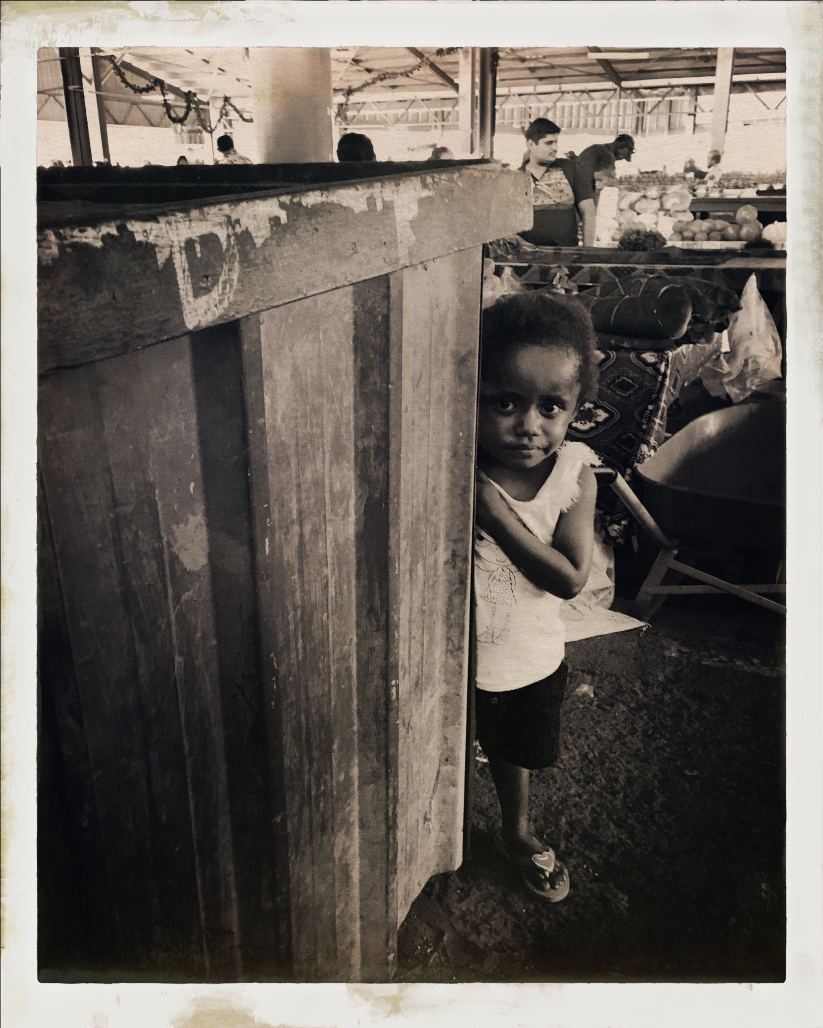 Hipstamatic 304 sample photo. Fiji girl at nadi markets photography