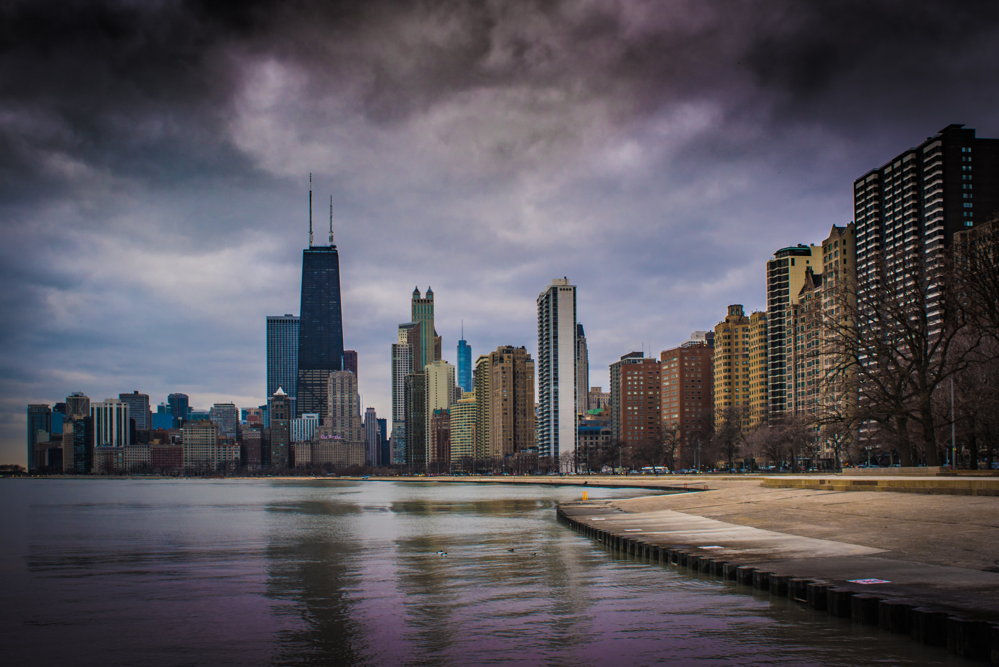 Nikon D810 + Nikon AF Nikkor 24mm F2.8D sample photo. From north avenue beach photography