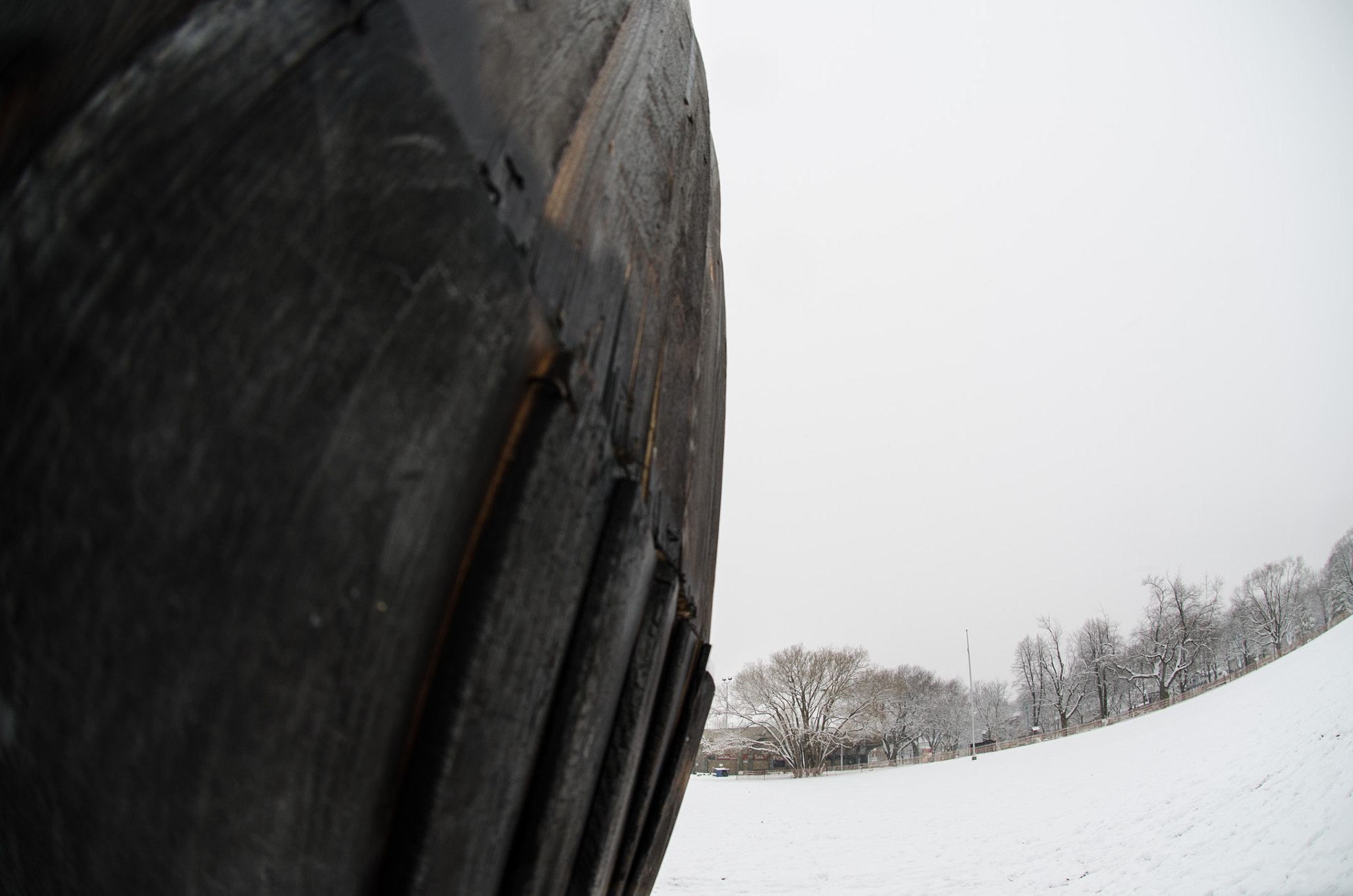 Nikon AF DX Fisheye-Nikkor 10.5mm F2.8G ED sample photo. Burnt lumber too photography