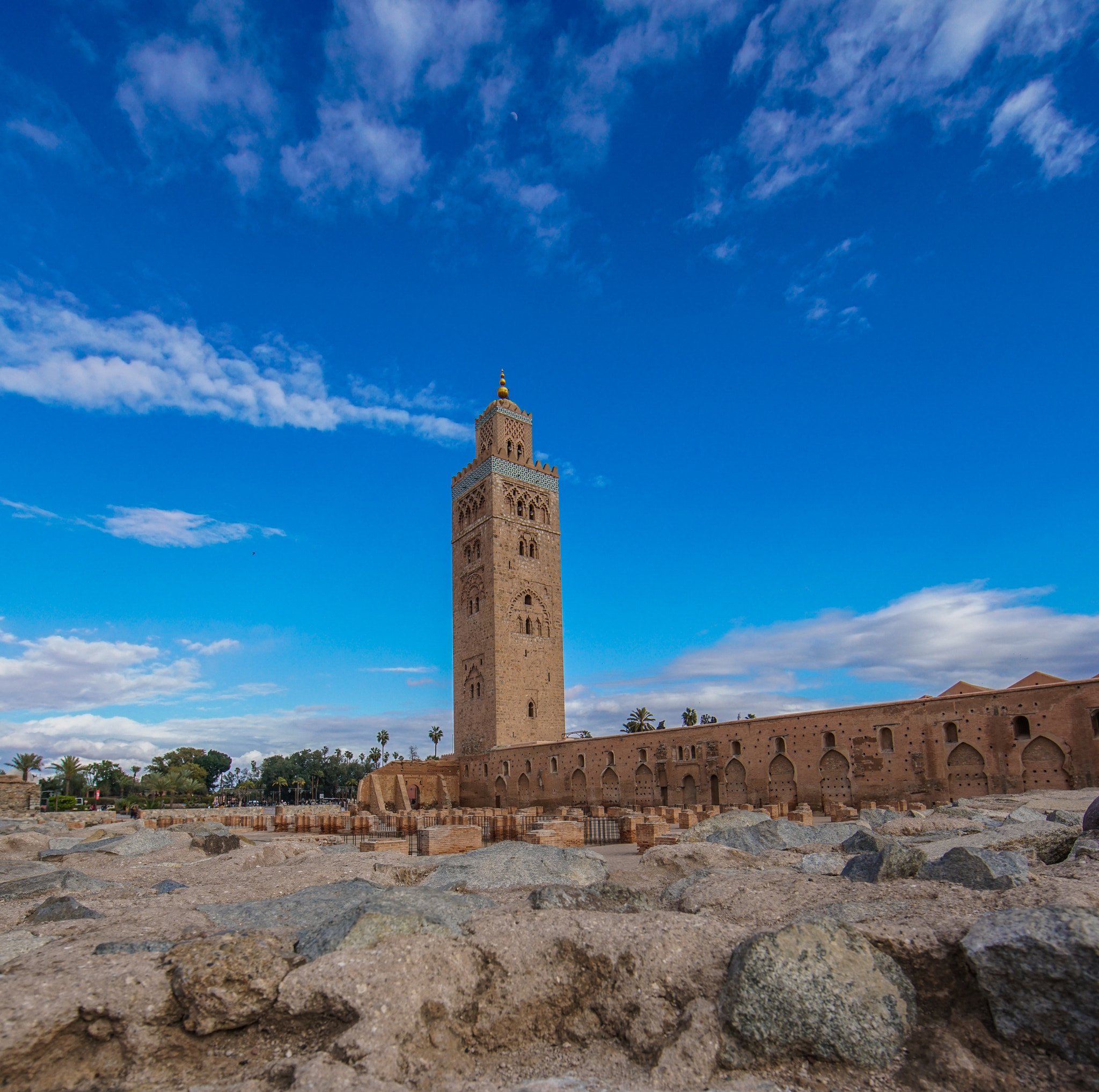 14mm F2.8 G SSM II sample photo. Koutoubia mosque in marrakesh photography