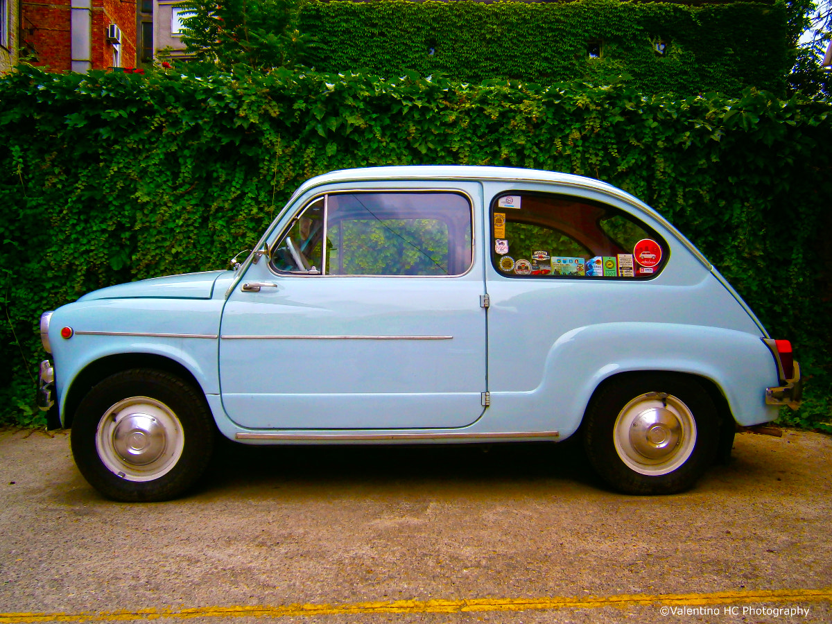 Olympus VG120,D705 sample photo. Fiat 600 zastava photography