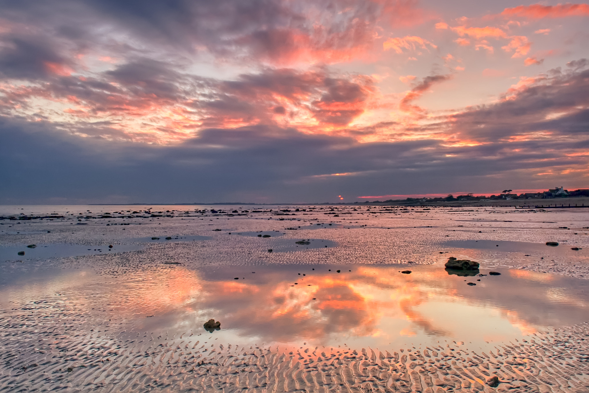 Canon EOS 30D + Canon EF 20mm F2.8 USM sample photo. With pools of orange coloured skies photography