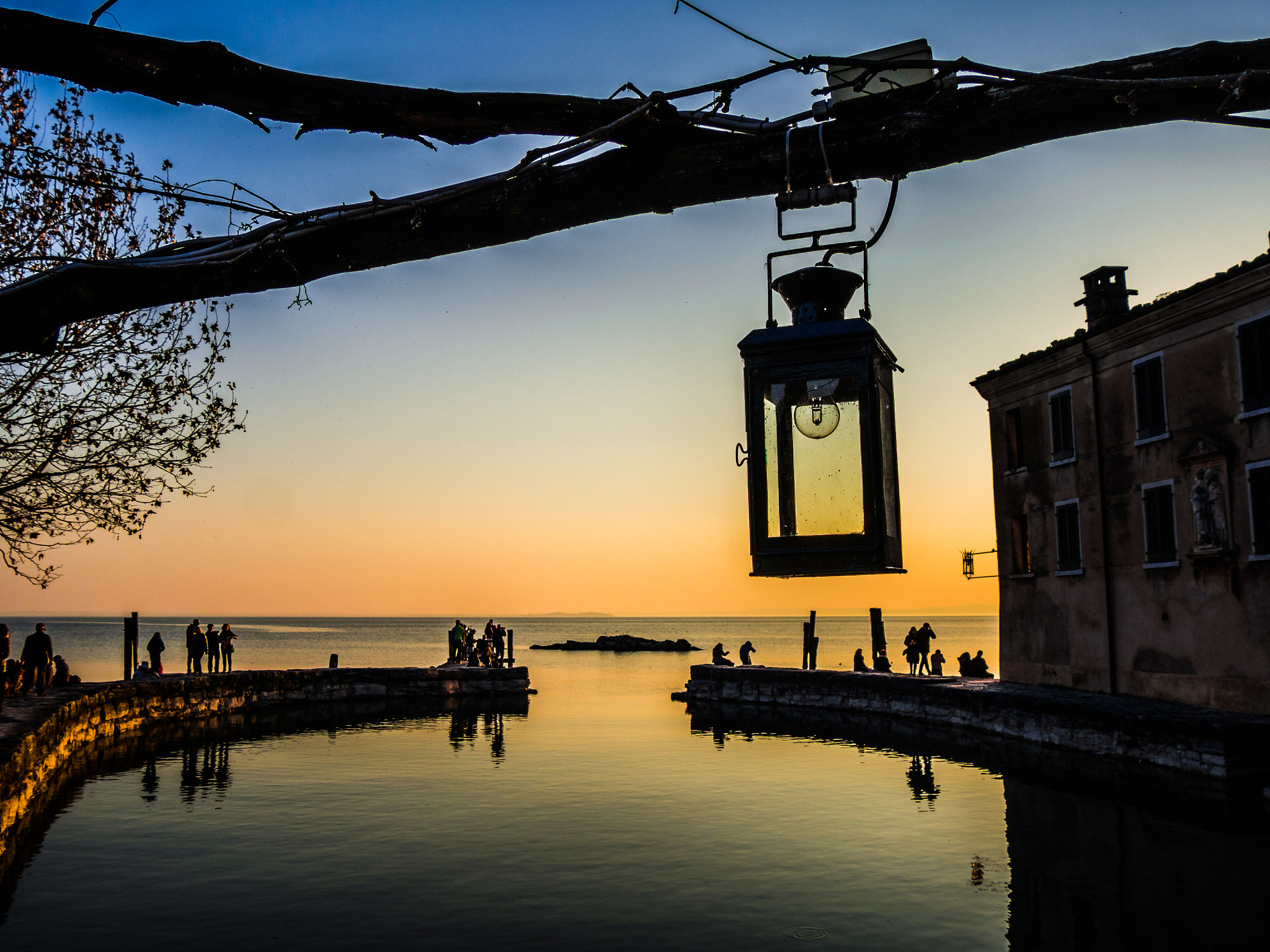 Olympus OM-D E-M10 sample photo. Garda's lake sunset photography