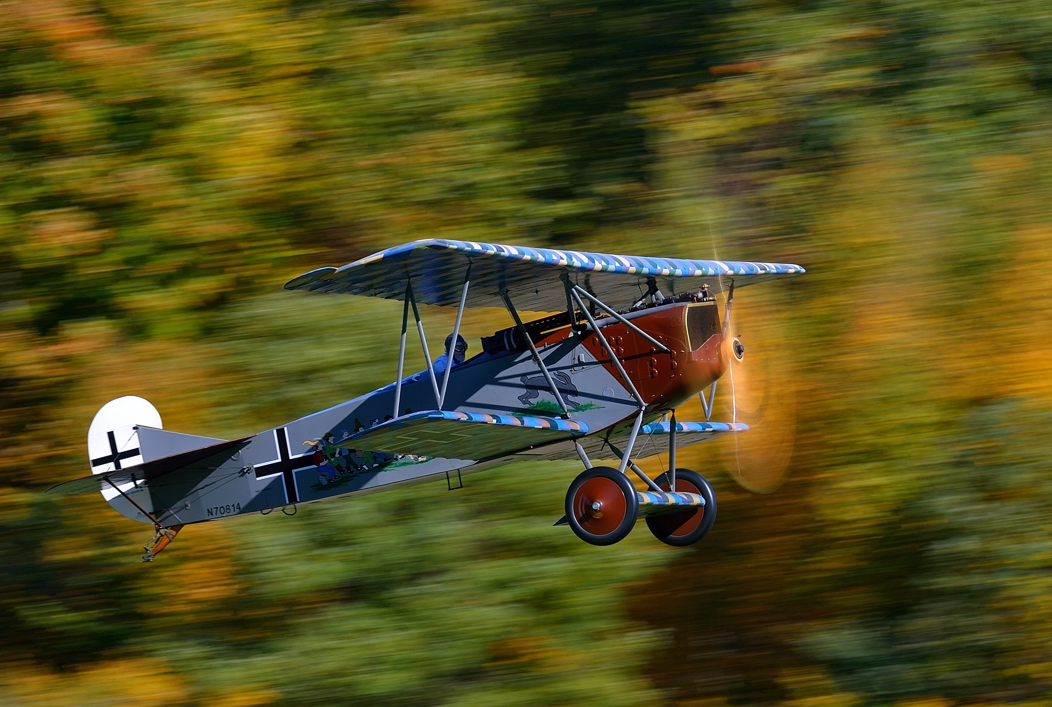 Nikon D4 sample photo. Fokker d-vii photography