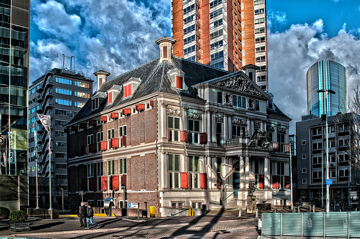 Nikon D300S + Tamron SP 24-70mm F2.8 Di VC USD sample photo. Old building in rotterdam photography