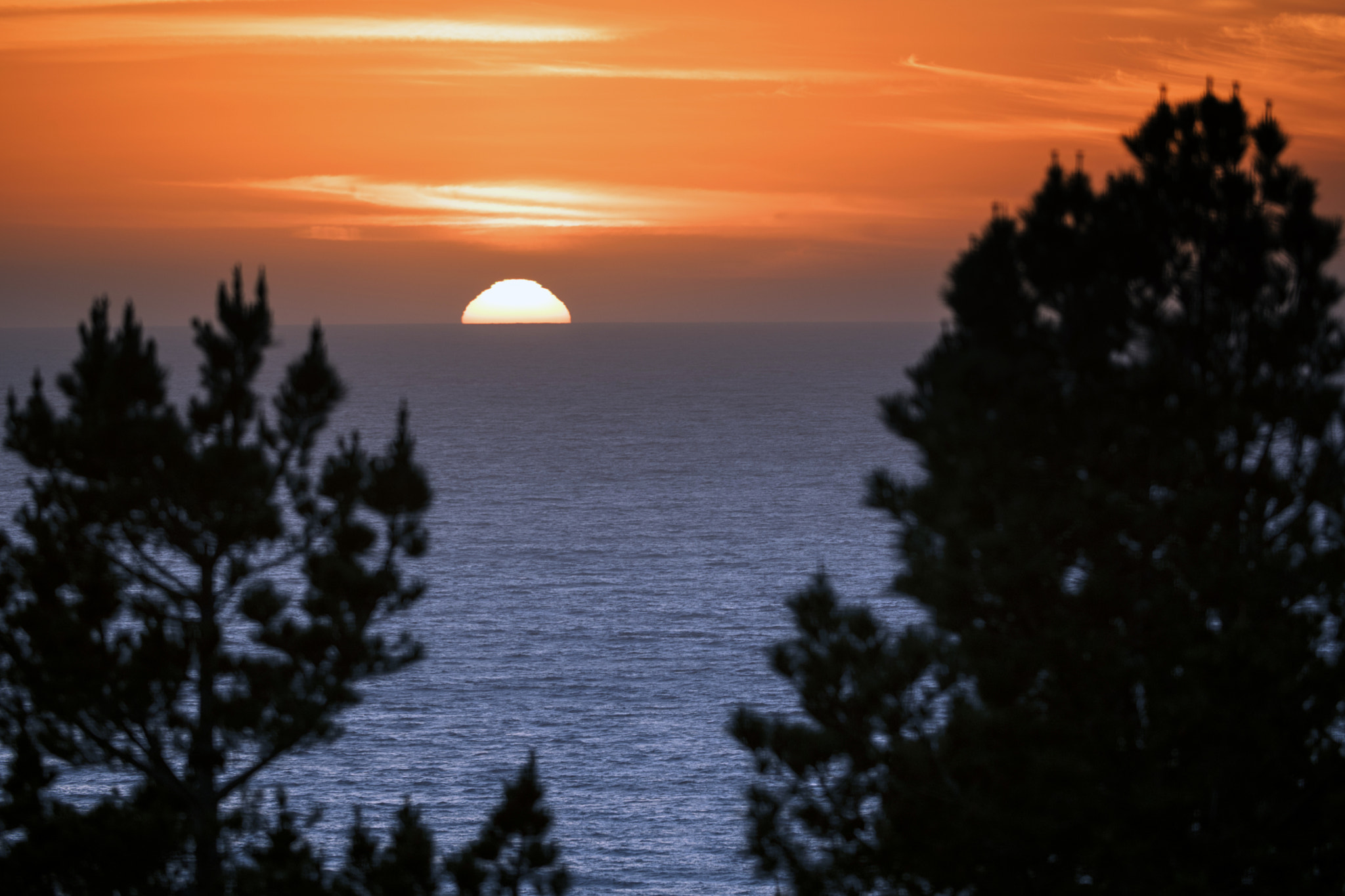 Nikon AF-S Nikkor 70-200mm F4G ED VR sample photo. Pacifc sundown photography