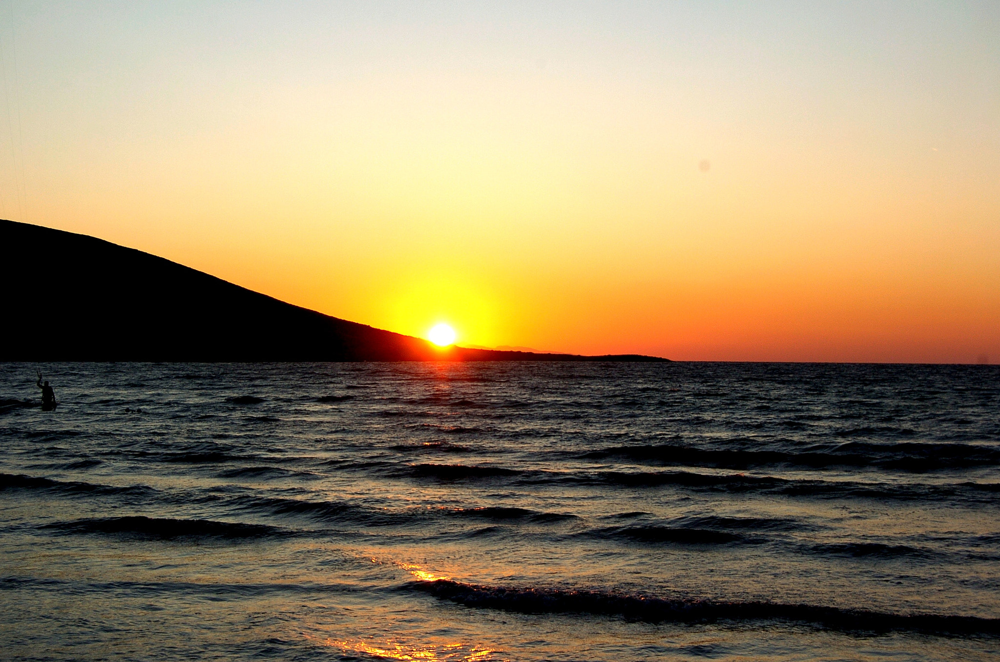 Nikon D2H + Nikon AF-S DX Nikkor 18-55mm F3.5-5.6G II sample photo. Sunset at corfu photography