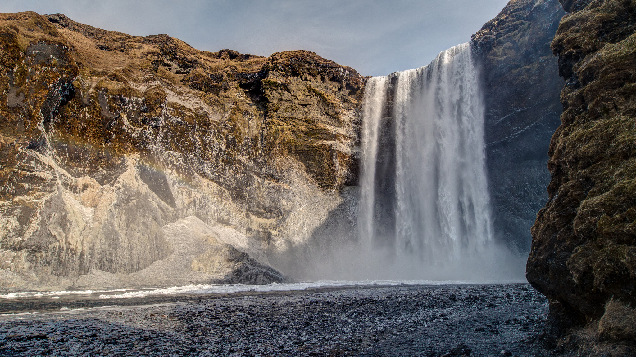 Panasonic Lumix DMC-G6 + OLYMPUS M.9-18mm F4.0-5.6 sample photo. _skógafoss photography