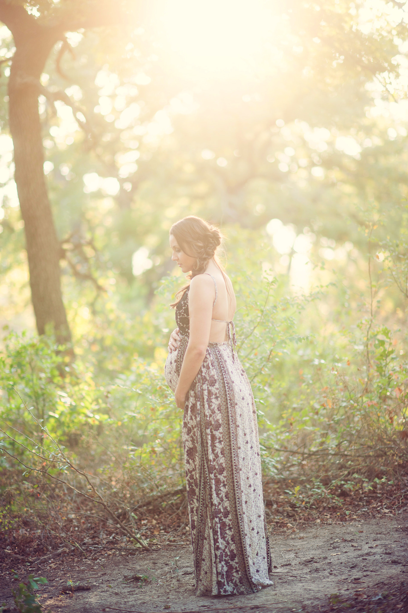 Nikon D3 + Nikon AF-S Nikkor 85mm F1.4G sample photo. Expectant maternity glow photography