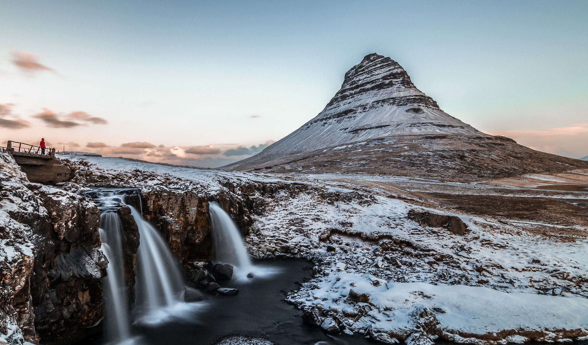 Sony SLT-A57 + Sigma 10-20mm F3.5 EX DC HSM sample photo. Kirkjufellsfoss at sunrise photography