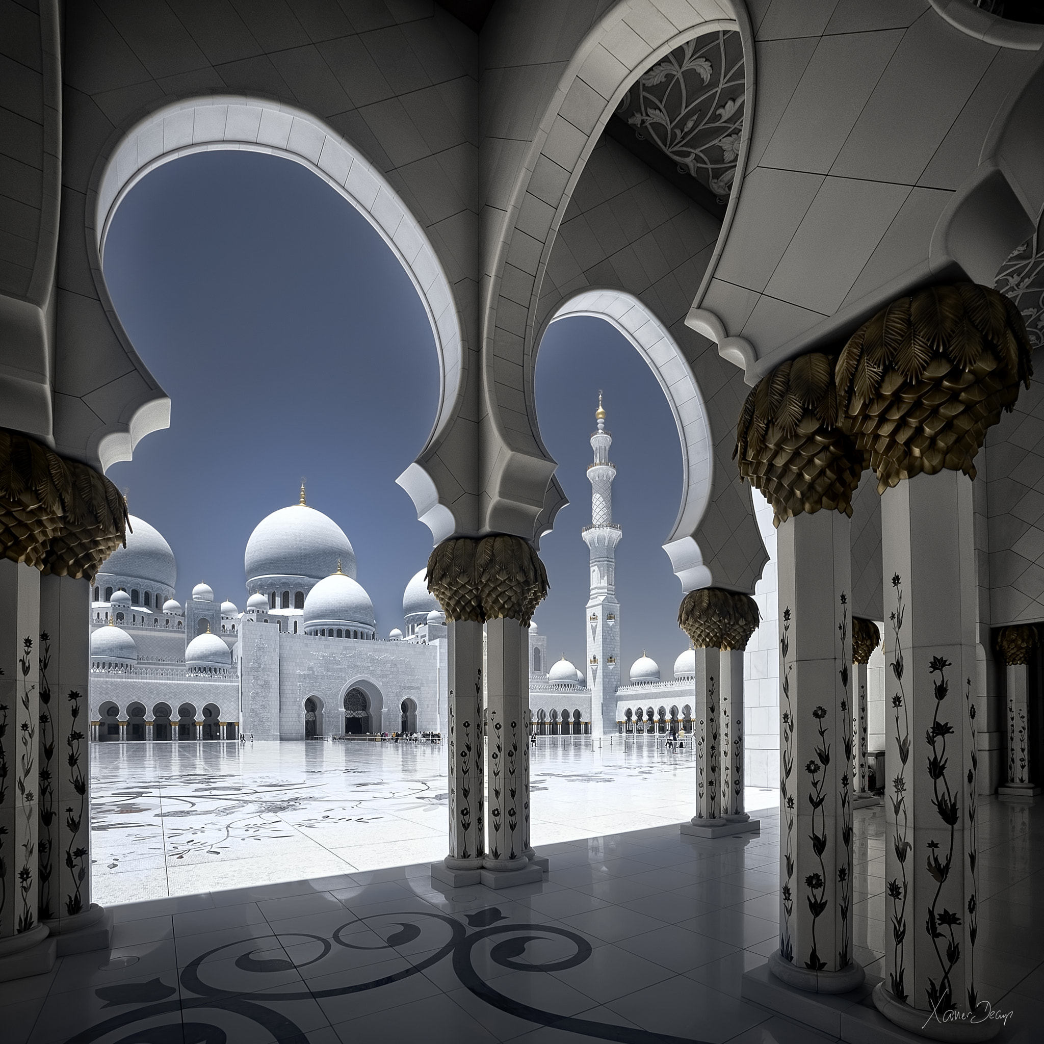 Sony a7 + Sony E 10-18mm F4 OSS sample photo. Grand mosque abu dhabi photography