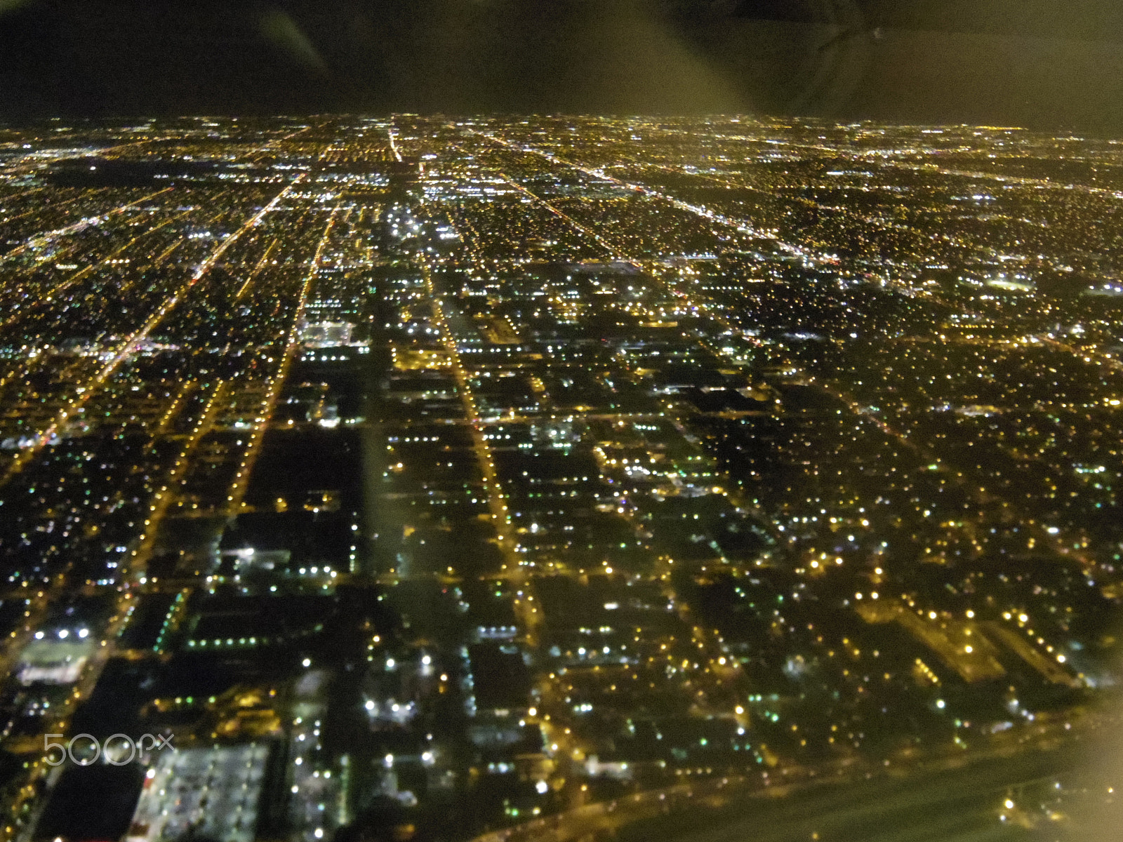 Pentax 01 Standard Prime sample photo. Florida at night from sky.jpg photography