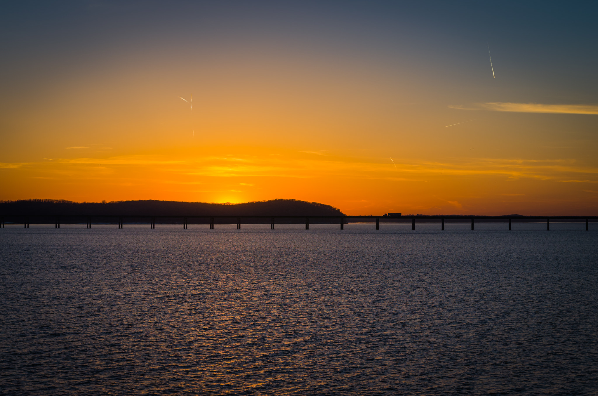 Pentax K-5 IIs + Sigma 17-70mm F2.8-4 DC Macro HSM Contemporary sample photo. Sunset at the lake #2 photography